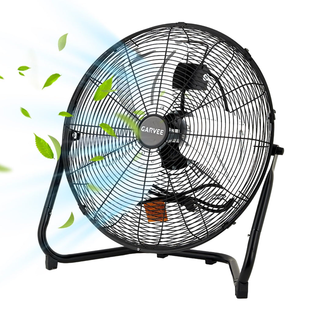 20 Inch 3 Speeds High Velocity Metal Floor Fan J47420