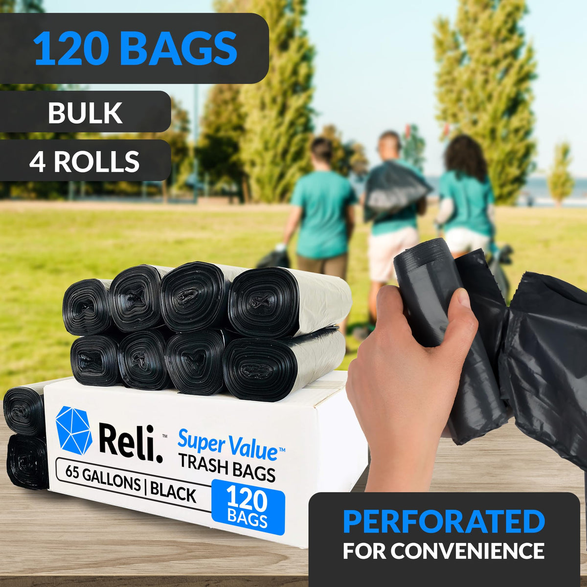 65 Gallon Heavy Duty Trash Bags P659