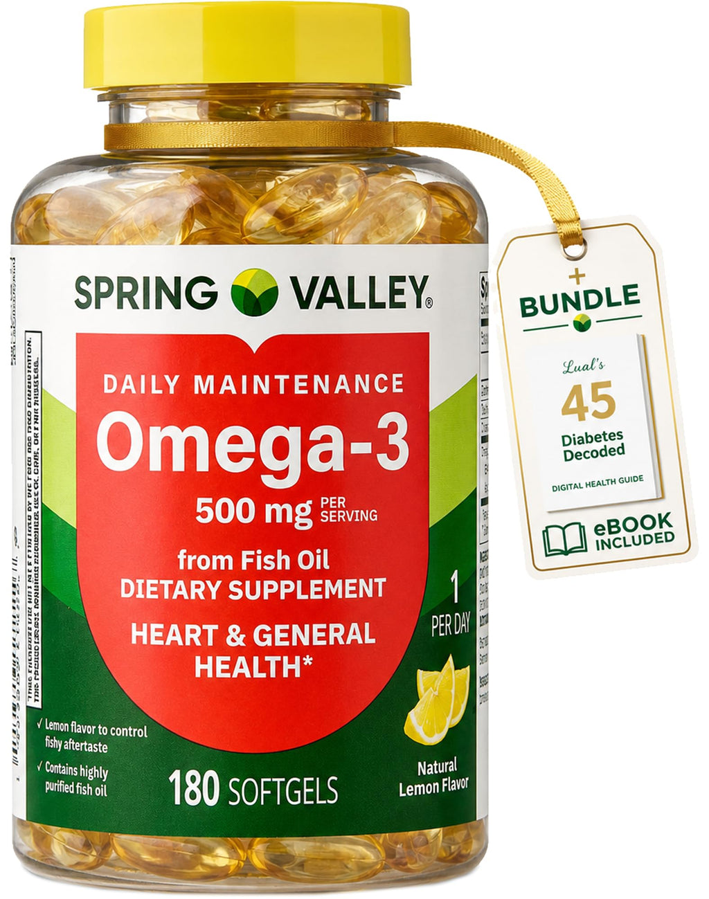 Omega-3 500 mg Fish Oil Dietary Supplements Q556072