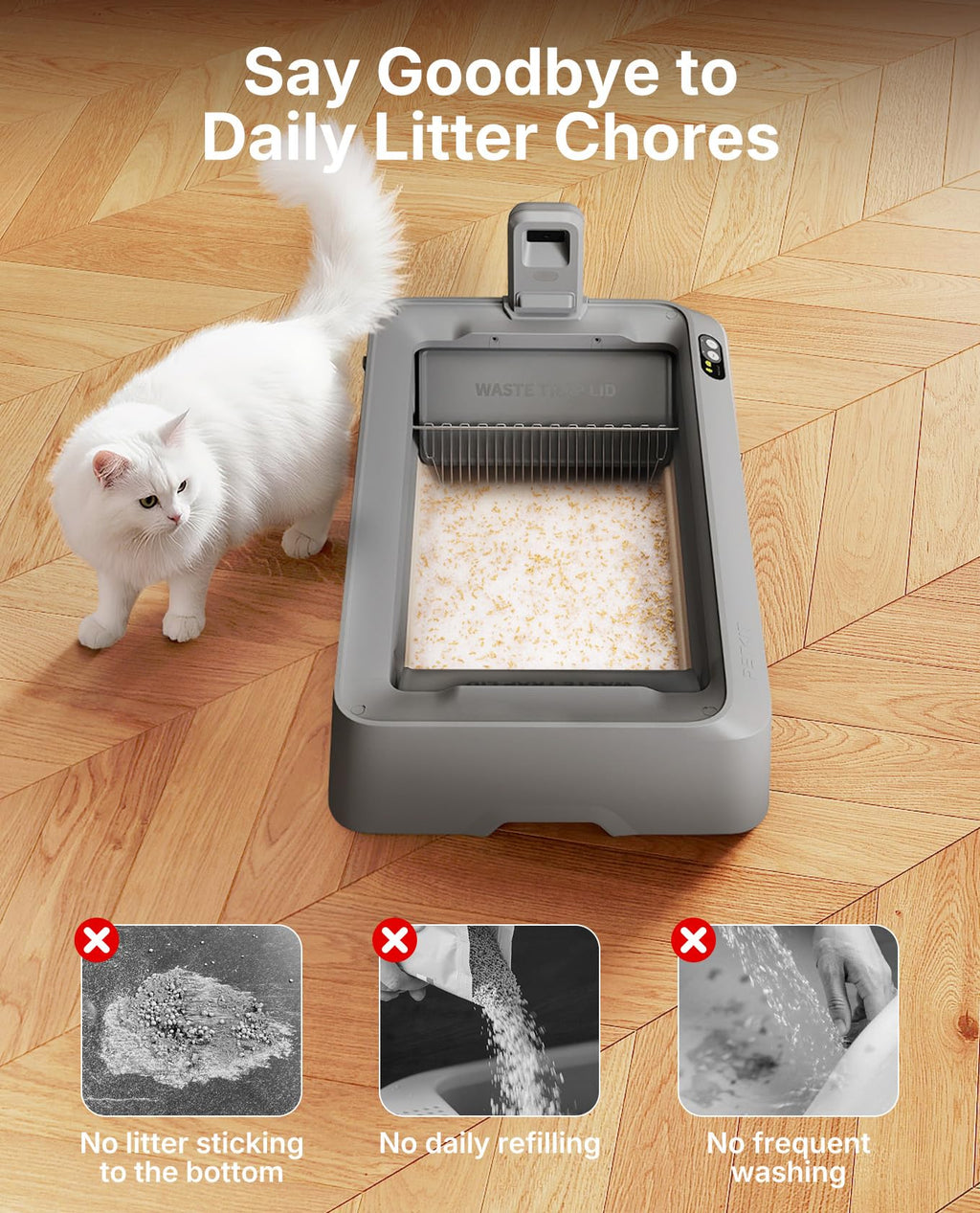 Cat Litter with Tray, 4.5 lb×4 Packs K822
