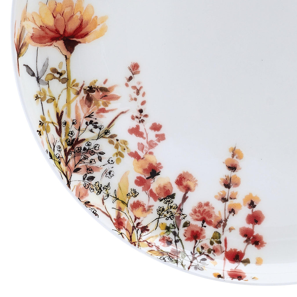 12 Piece Floral Bone China Dinnerware Set P6716