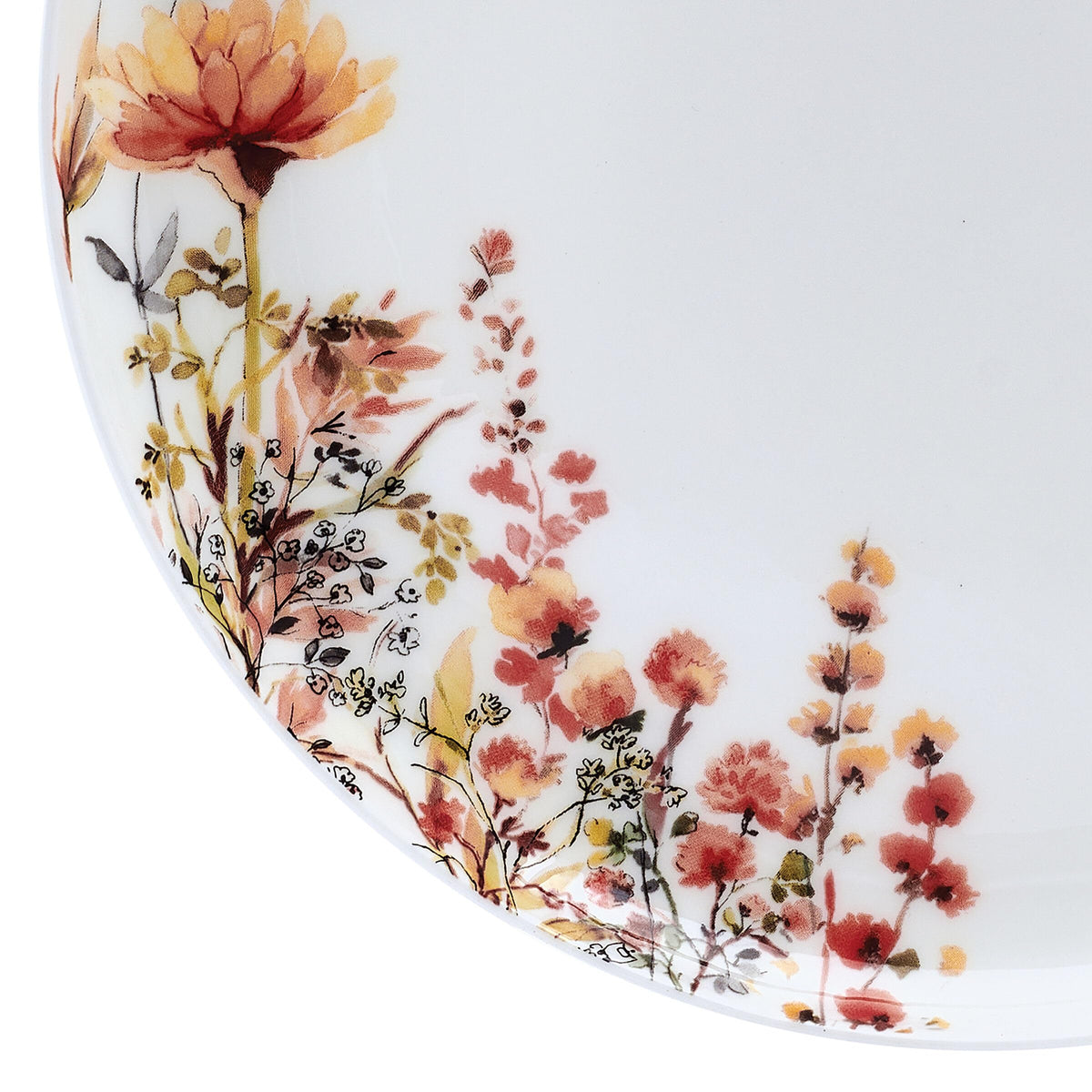 12 Piece Floral Bone China Dinnerware Set P6716