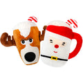 Plush Dog Chew Toy with Squeaker 2 Pcs V49140