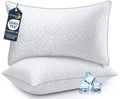 King Size Down Alternative Pillows Set of 2 Microfiber X323070