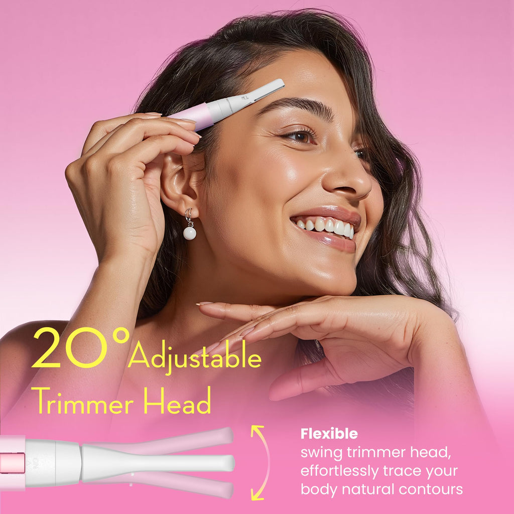 Pink Electric Facial Hair Remover with 2 Replaceable Blade Z61604