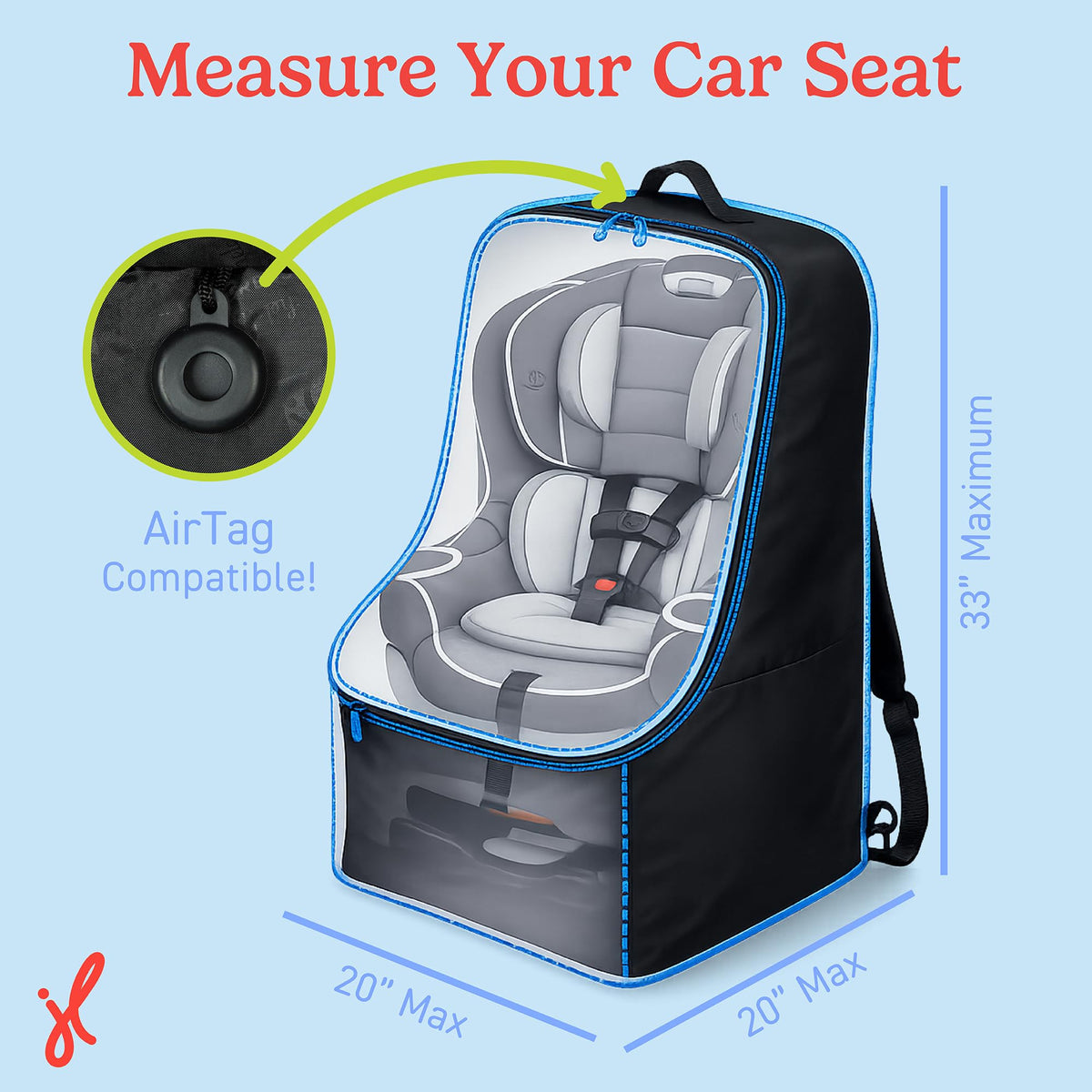 Padded Car Seat Travel Bag Q96723