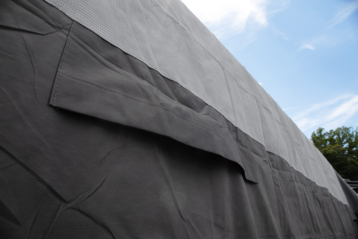 Polypropylene Camper RV Cover with Zipper Entry Doors and Air Vents A24161