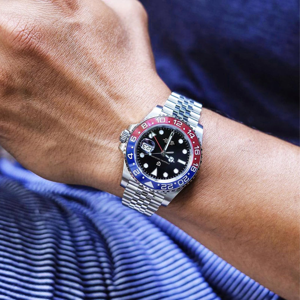 Automatic 40MM Date 100M Waterproof Stainless Steel Sapphire Glass Men Watch Y28820