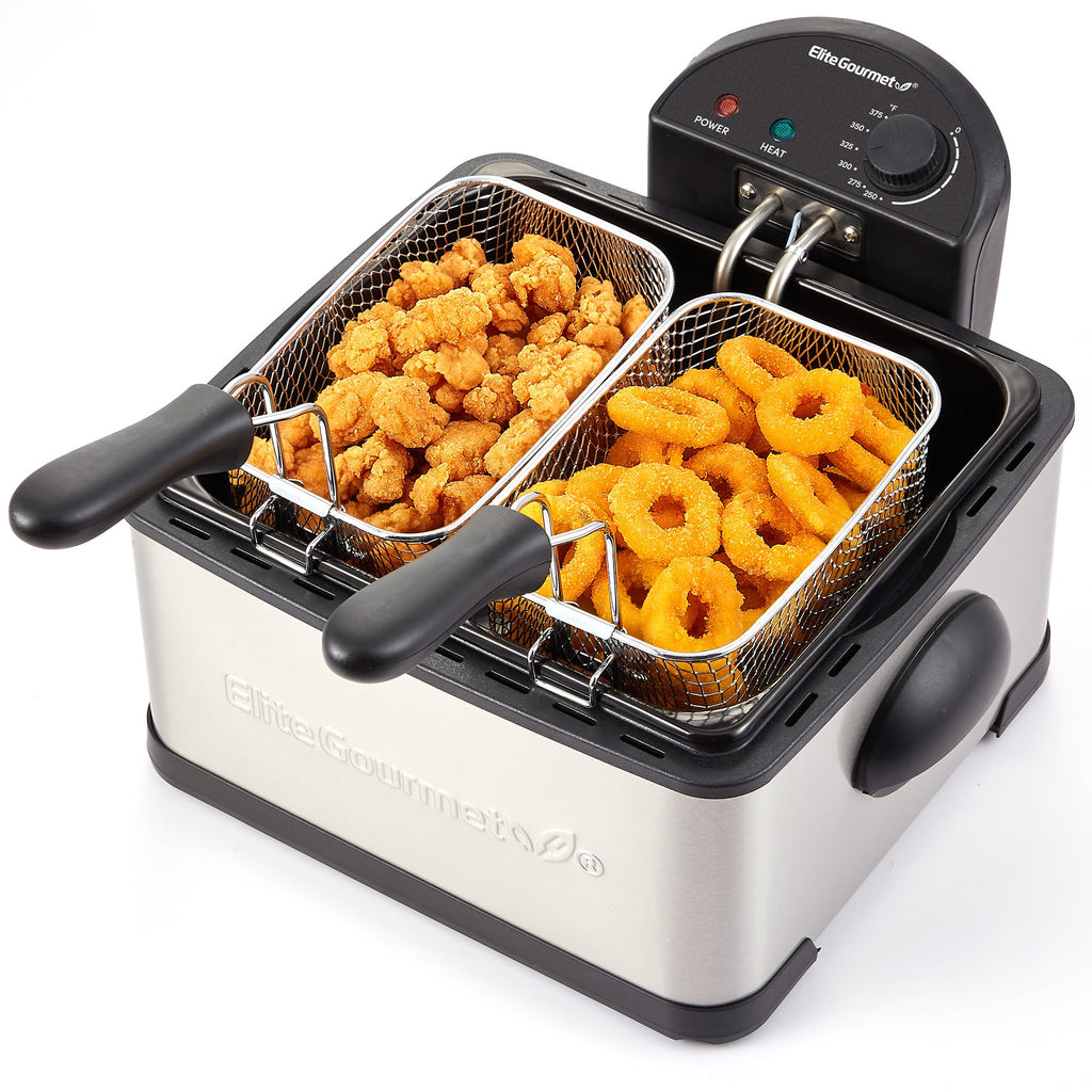4.5Qt Deep Fryer with 2Qt Split Baskets X85502