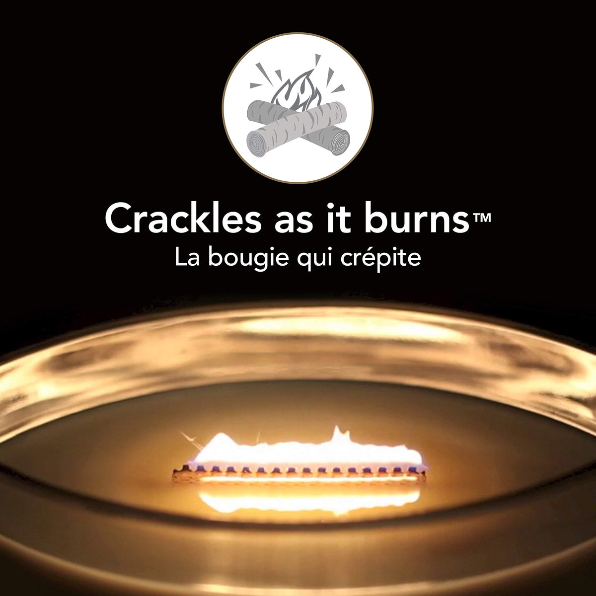 Scented Candle with Crackling Wick Z21471