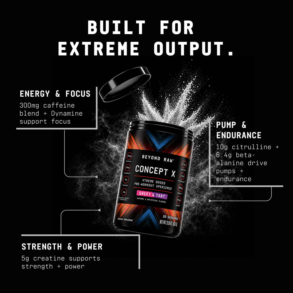 Pre-Workout Powder with Caffeine, L-Citrulline, Creatine, Beta-Alanine, 20 Servings I5818