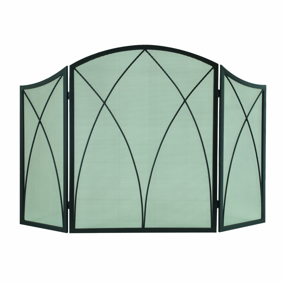 Arched 3-Panel Fireplace Screen N256