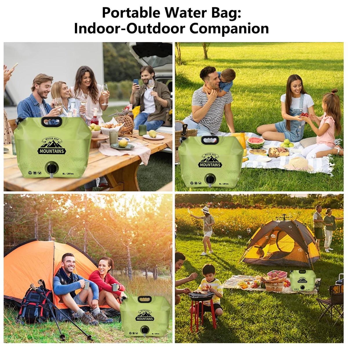 Collapsible 2 Gallon BPA-free Water Container I818850