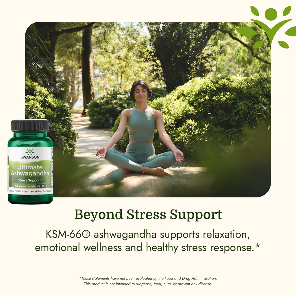 Ashwagandha 250 mg 60 Veggie Capsules Y108